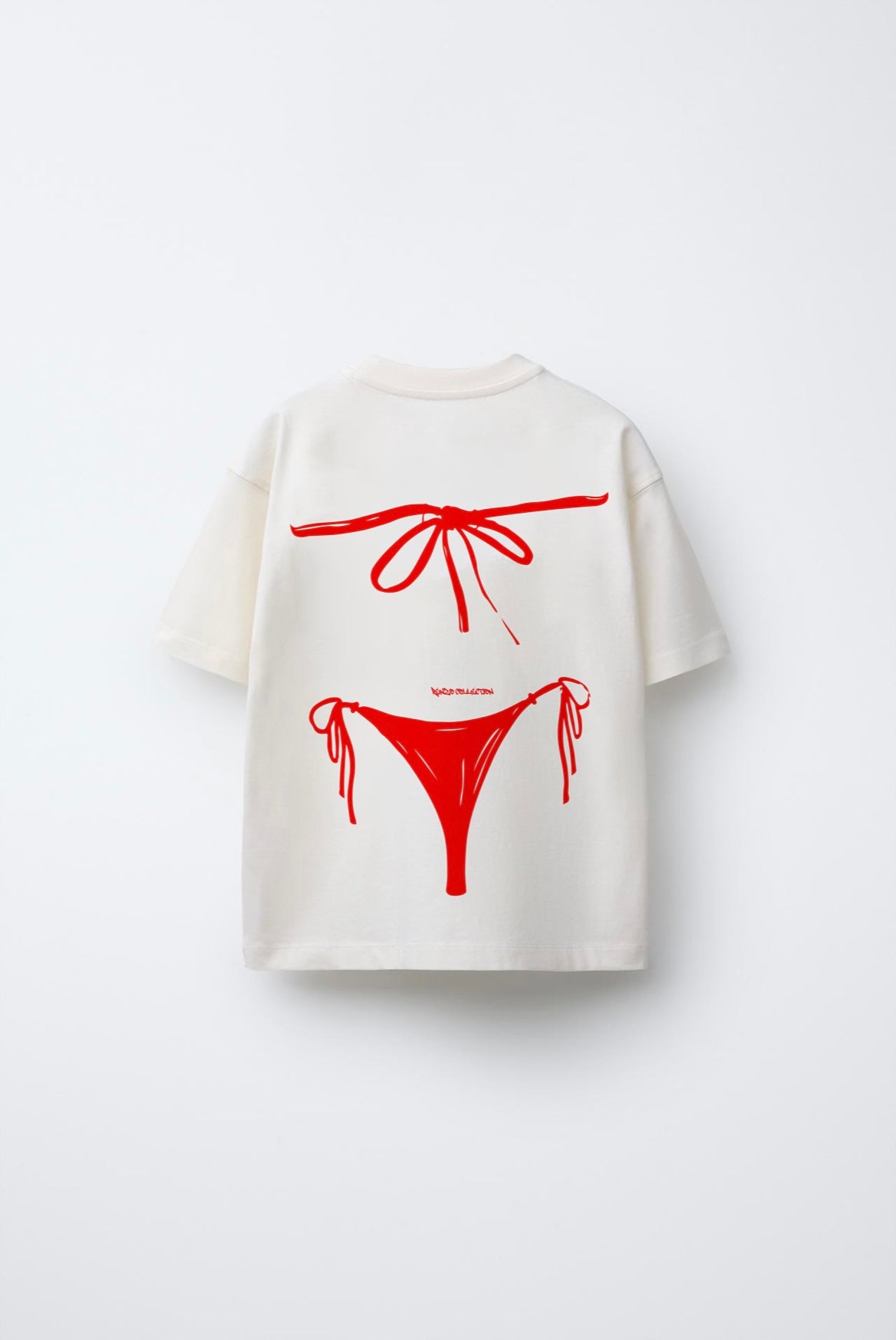 Red bikini tee